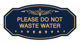 Victorian Please Do Not Waste Water Sign