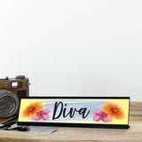Diva, Designer Office Gift Desk Sign (2 x 8")