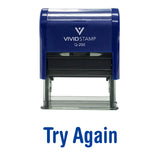 Try Again Self Inking Teacher Rubber Stamp