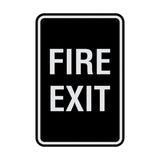 Portrait Round Fire Exit Sign