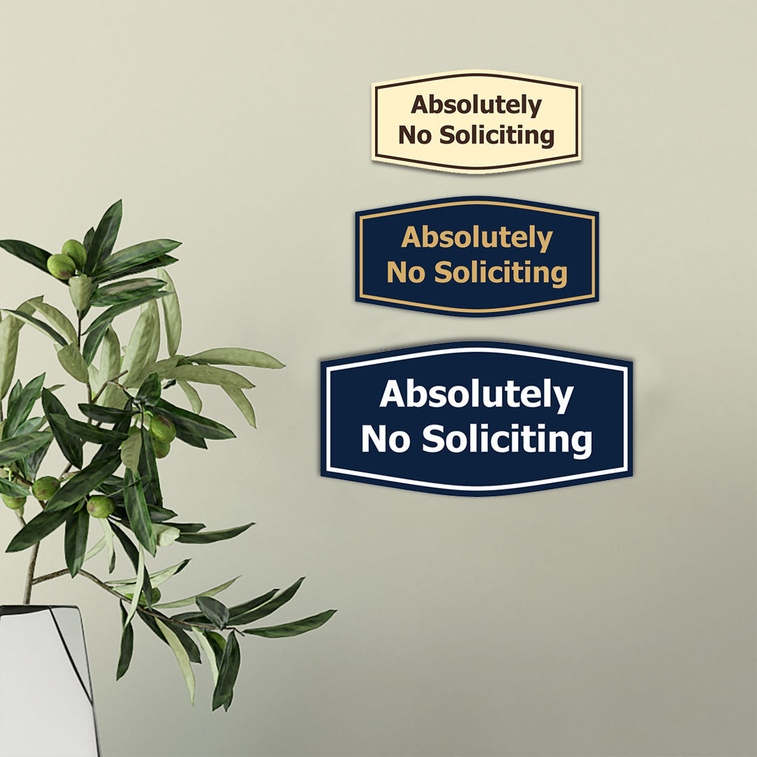Fancy Absolutely No Soliciting Wall or Door Sign – Pacific Sign and Stamp fancy-absolutely-no-soliciting-wall-or-door-sign-pacific-sign-and-stamp