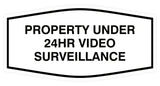 Fancy Property Under 24Hr Video Surveillance Sign