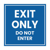 Square Exit Only Do Not Enter Sign