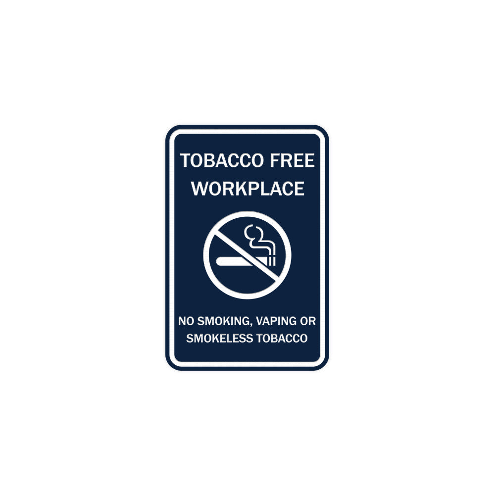 tobacco free signs for workplace Bilingual This Is A Tobacco-Free Facility Sign just peel and stick In addition to the health