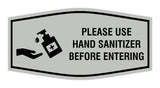 Fancy Please Use Hand Sanitizer Before Entering Sign