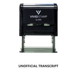 Unofficial Transcript Self Inking Rubber Stamp