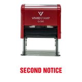 Second Notice Self Inking Rubber Stamp