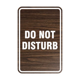 Portrait Round Do Not Disturb Sign