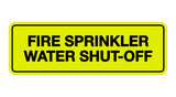 Signs ByLITA Standard Fire Sprinkler Water Shut-Off Sign