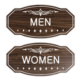 Victorian Men Women Sign Set