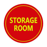 Signs ByLITA Circle Storage Room Sign