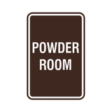 Portrait Round Powder Room Sign