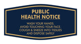 Fancy Public Health Notice Please Wash Your Hands Sign