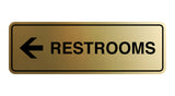 Signs ByLITA Standard RESTROOM (LEFT ARROW) Sign
