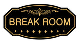 Victorian Break Room Sign