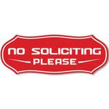 Stylish No Soliciting Sign