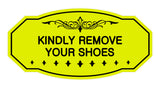 Victorian Kindly Remove Your Shoes Sign
