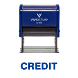 Credit Self Inking Rubber Stamp