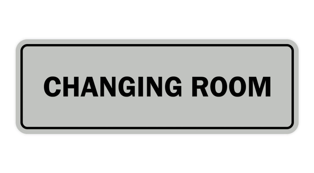 Lt Gray Signs ByLITA Standard Changing Room Sign