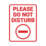 Portrait Round Please Do Not Disturb Wall or Door Sign
