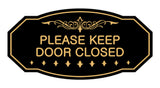 Victorian Please Keep Door Closed Sign