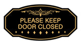 Victorian Please Keep Door Closed Sign
