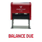 Balance Due Self Inking Rubber Stamp