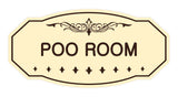 Victorian Poo Room Sign