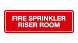 Red Signs ByLITA Standard Fire Sprinkler Riser Room Sign