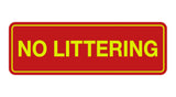 Signs ByLITA Standard No Littering Sign