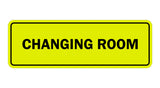 Yellow / Black Signs ByLITA Standard Changing Room Sign