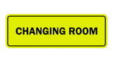 Yellow / Black Signs ByLITA Standard Changing Room Sign