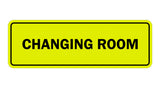 Yellow / Black Signs ByLITA Standard Changing Room Sign