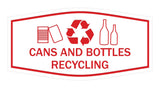 Fancy Cans and Bottles Recycling Wall or Door Sign