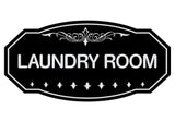Black / Silver Victorian Laundry Room Sign