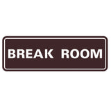 Standard Break Room Sign