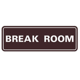 Standard Break Room Sign
