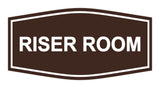 Dark Brown Signs ByLITA Fancy Riser Room Sign