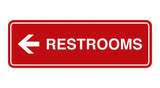 Signs ByLITA Standard RESTROOM (LEFT ARROW) Sign