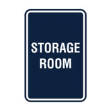 Portrait Round Storage Room Sign