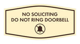 Fancy No Soliciting Do Not Ring Doorbell Wall or Door Sign