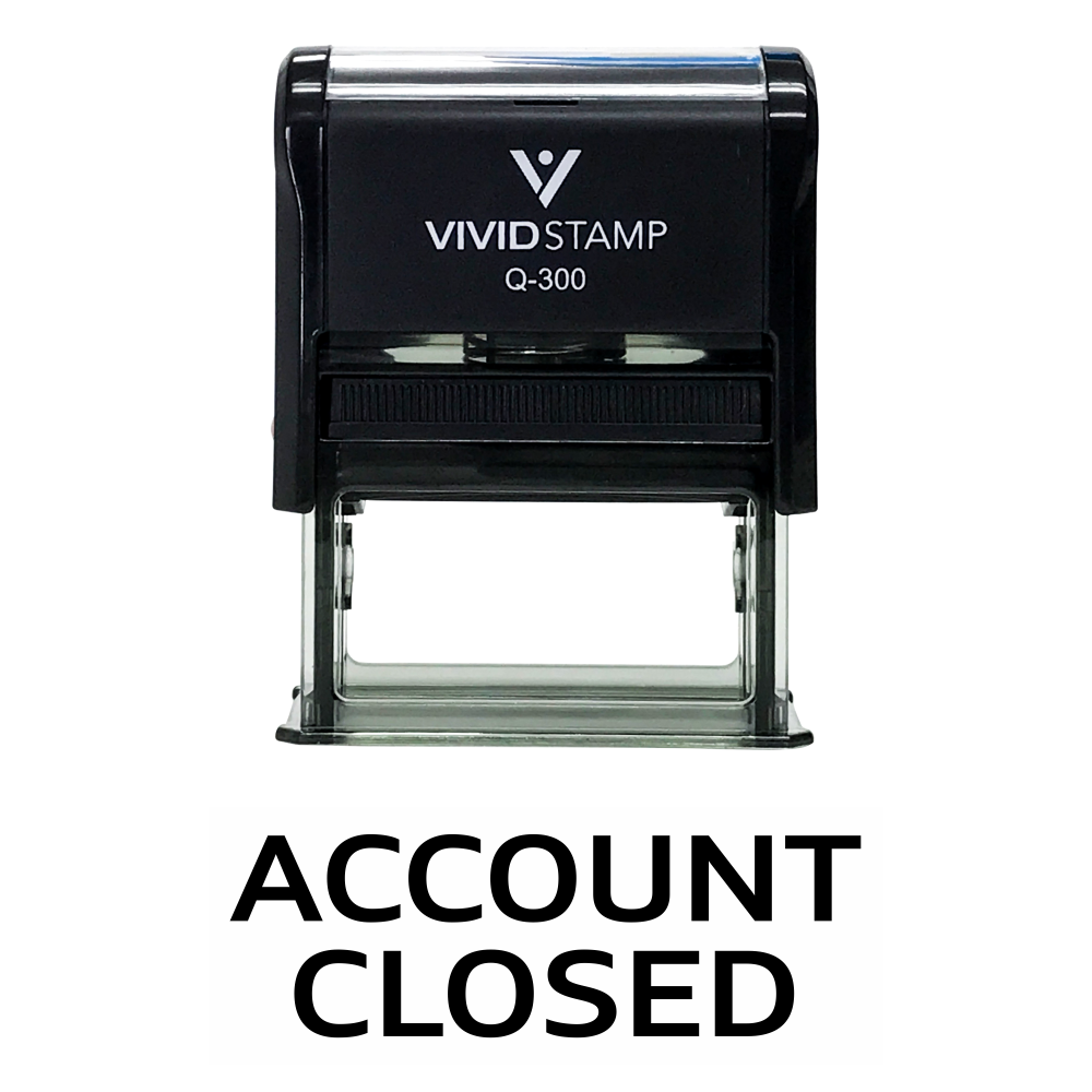 Account Closed Self Inking Rubber Stamp