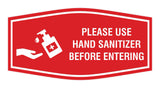 Fancy Please Use Hand Sanitizer Before Entering Sign