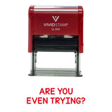 Are You Even Trying? Teacher Stamp
