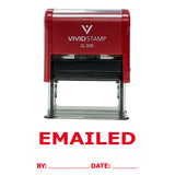 Emailed By Date Self Inking Rubber Stamp