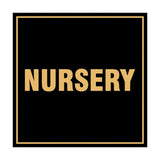 Signs ByLITA Square Nursery Sign with Adhesive Tape, Mounts On Any Surface, Weather Resistant, Indoor/Outdoor Use