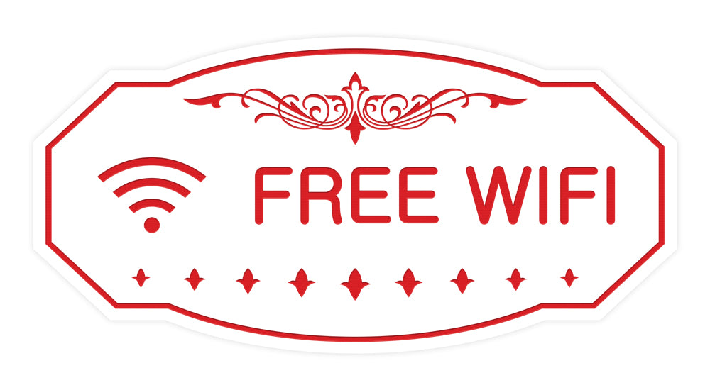 Victorian Free Wifi Sign