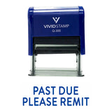 Past Due Please Remit Self Inking Rubber Stamp