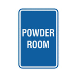 Portrait Round Powder Room Sign