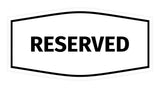 Signs ByLITA Fancy Reserved Sign with Adhesive Tape, Mounts On Any Surface, Weather Resistant, Indoor/Outdoor Use
